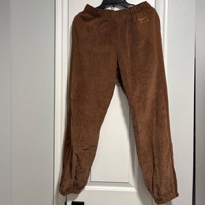 Nike Brown Jogger corduroy style Sweatpants